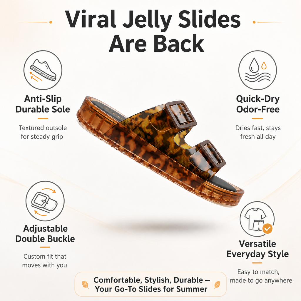 🚨 Final Hours to Grab the Lowest Price Ever! 🥇 🔥 SOLD OUT 3 TIMES – Viral Jelly Slides Are Back