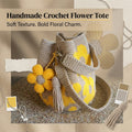 🏆Last Day Promotion 49% OFF🧵🌸Handmade Crochet Flower Tote 🌼✨