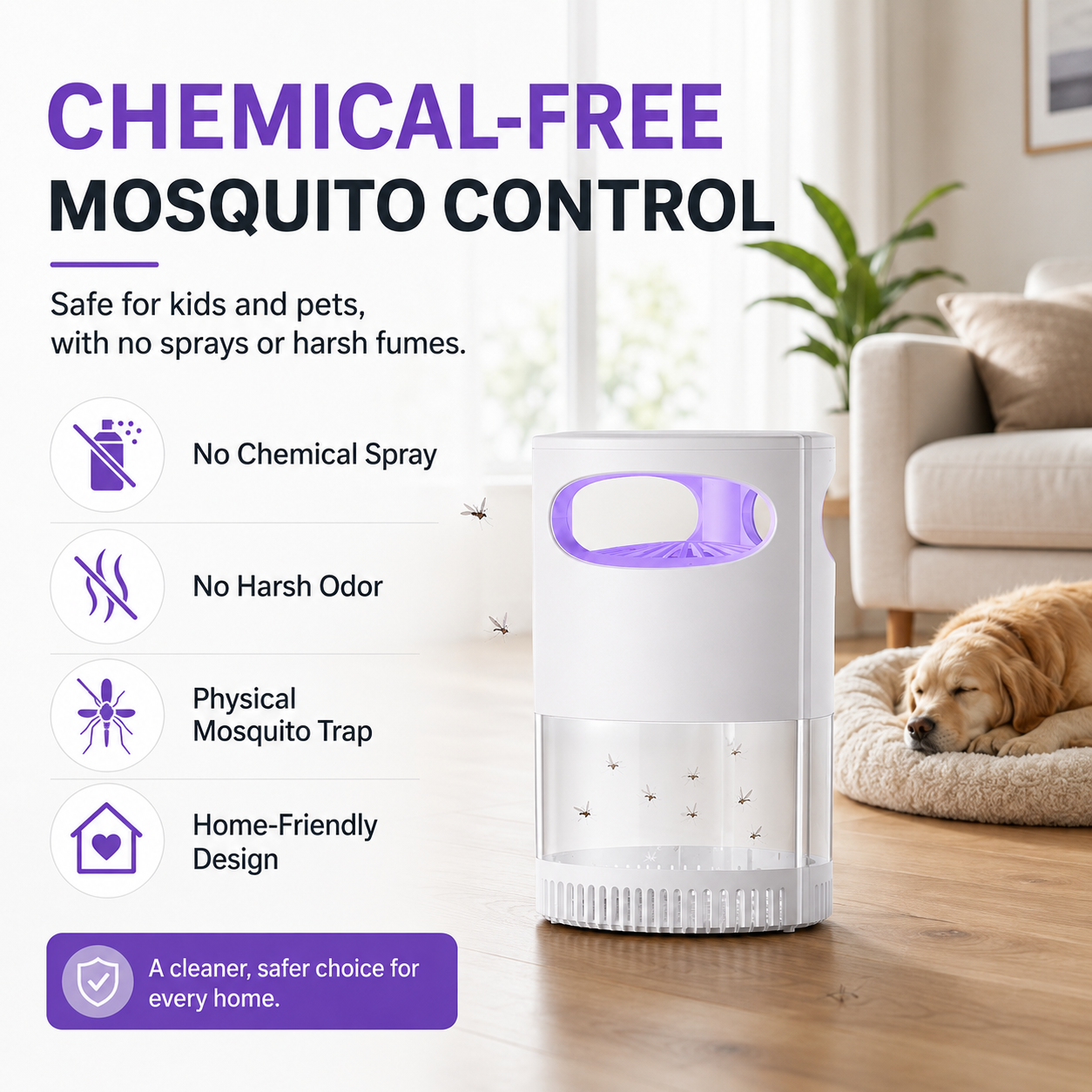 Final Day : 🦟USB-Powered Mosquito Trap Lamp – Chemical-Free & Eco-Friendly 🌱
