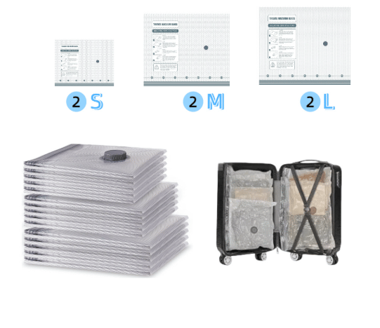 📢Last Day 60% OFF🔥[2026 Upgraded]  X7 Cordless Travel Vacuum Bag Set