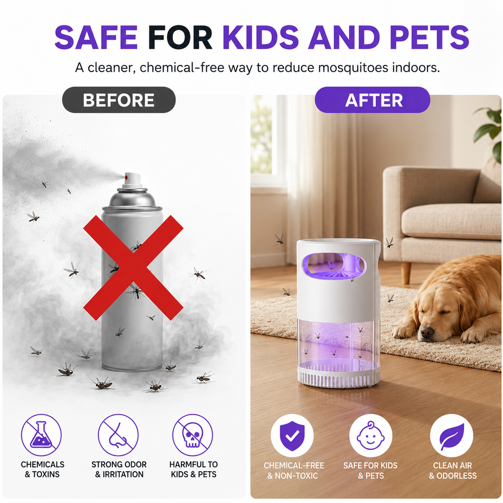 Final Day : 🦟USB-Powered Mosquito Trap Lamp – Chemical-Free & Eco-Friendly 🌱