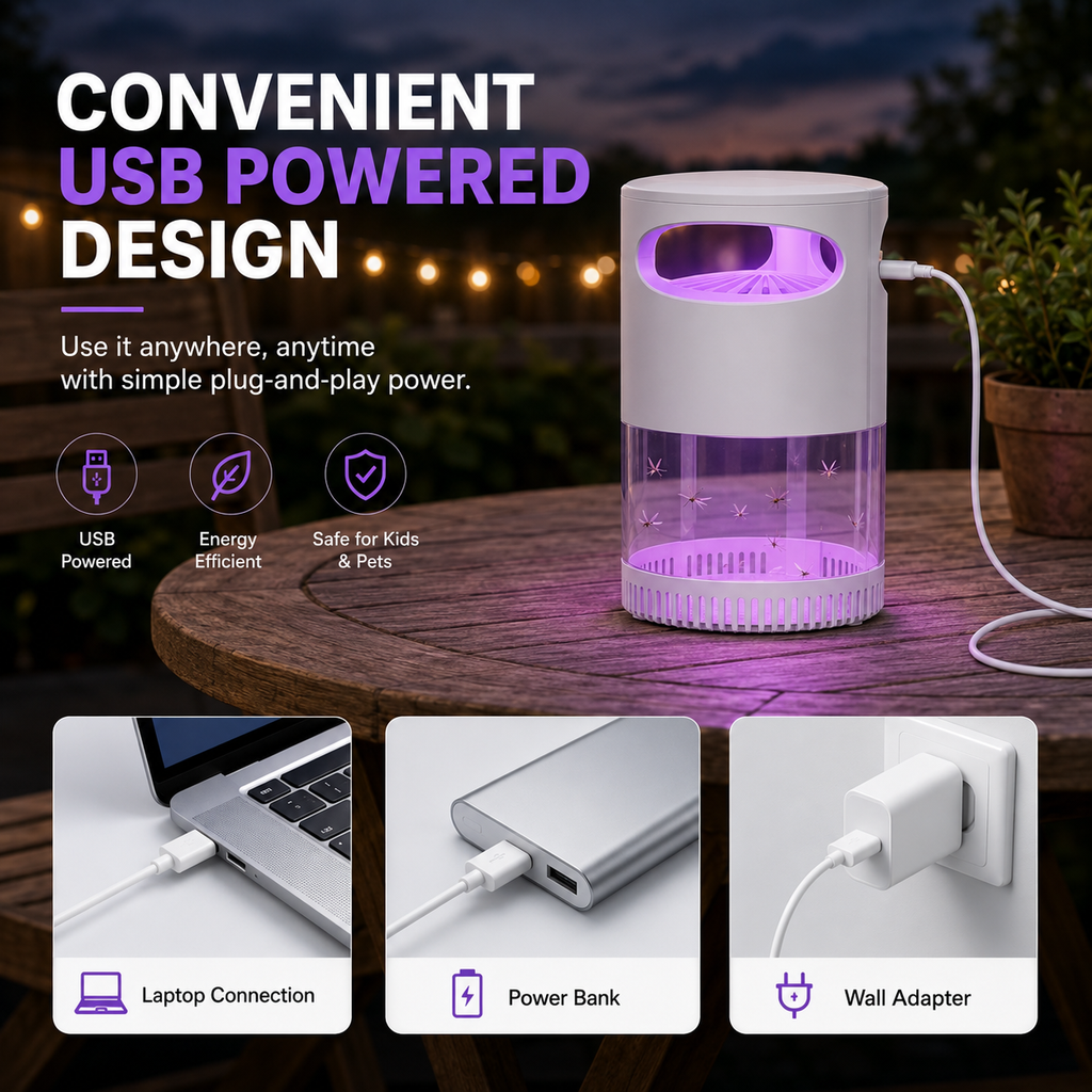 Final Day : 🦟USB-Powered Mosquito Trap Lamp – Chemical-Free & Eco-Friendly 🌱
