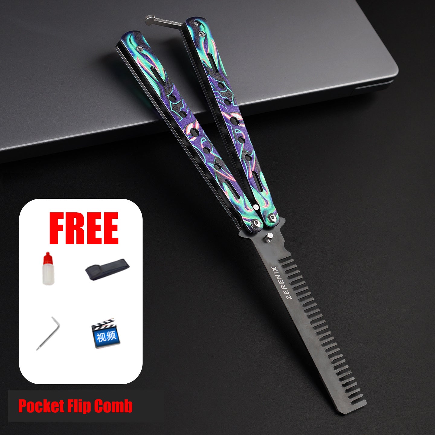 🔥Final Day🦋 Butterfly Flip Comb – Fun Folding Pocket Comb- Addictive Flipping Experience