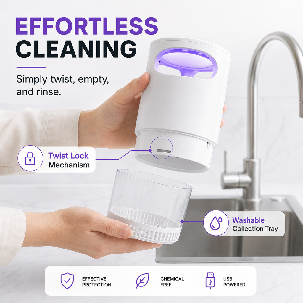 Final Day : 🦟USB-Powered Mosquito Trap Lamp – Chemical-Free & Eco-Friendly 🌱