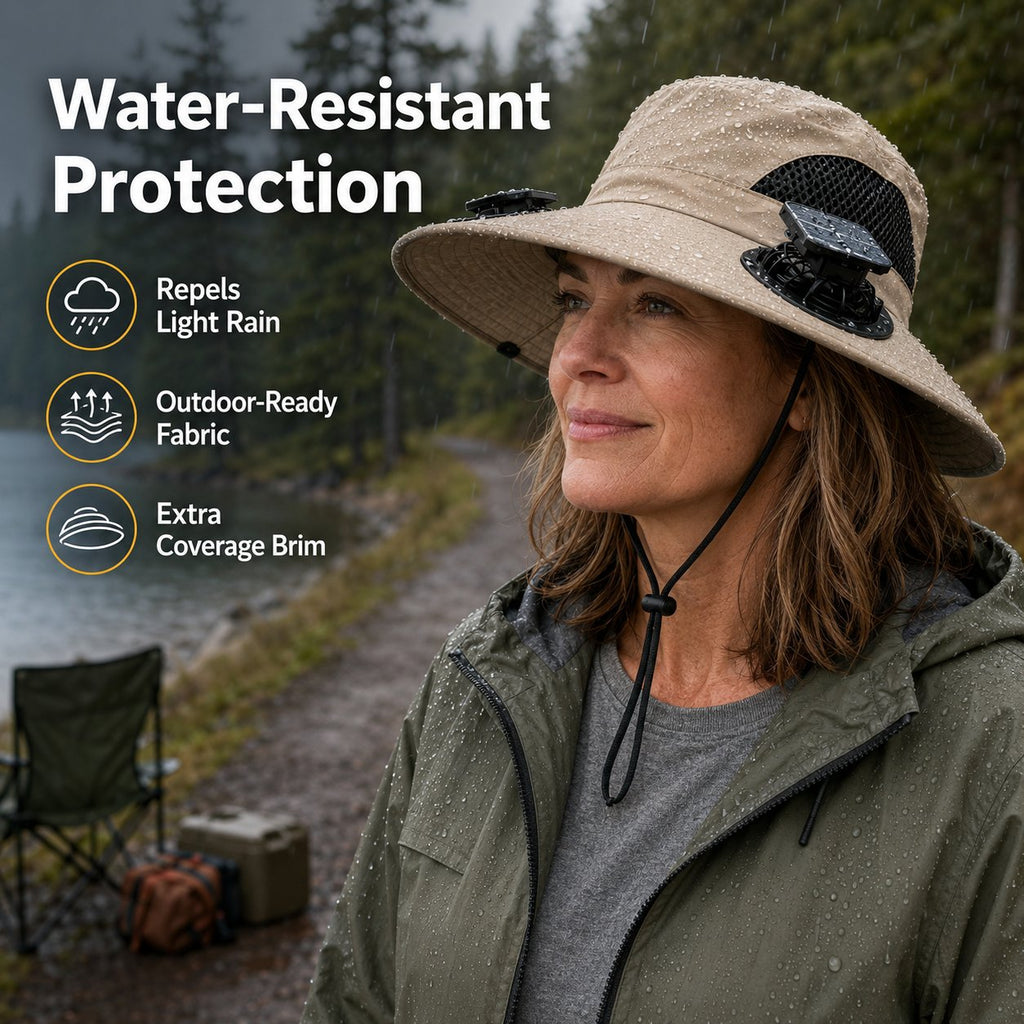 🔥LAST DAY 49% OFF - ☀️ Solar Cooling Fan Hat – Beat The Heat Instantly 🧢❄️ | Hands-Free Turbo Airflow 5000RPM 🌬️