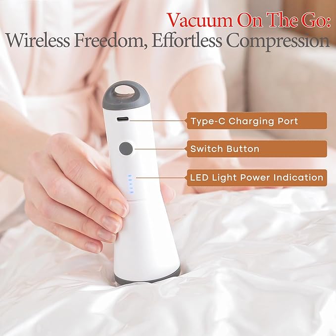 📢Last Day 60% OFF🔥[2026 Upgraded]  X7 Cordless Travel Vacuum Bag Set