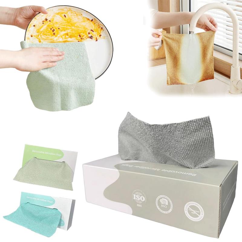 Reusable Microfiber Cleaning Cloth Rags (20 PCS)