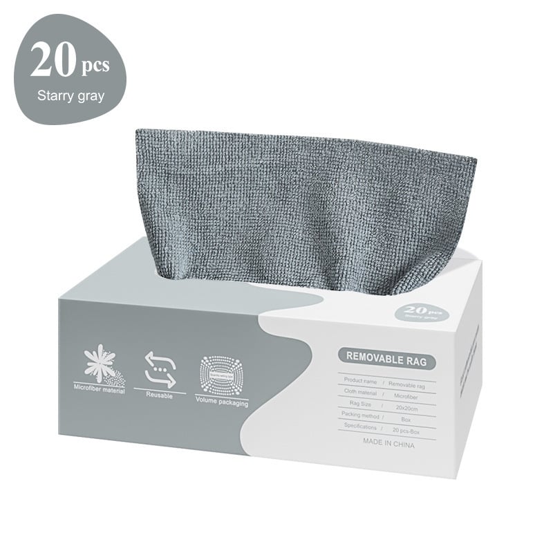 Reusable Microfiber Cleaning Cloth Rags (20 PCS)