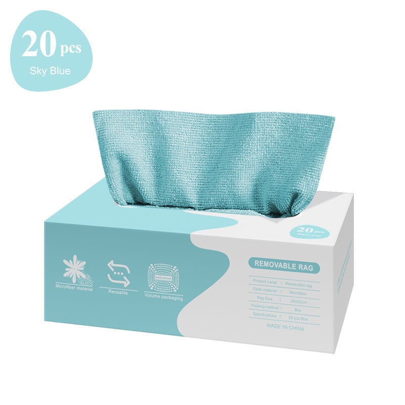 Reusable Microfiber Cleaning Cloth Rags (20 PCS)