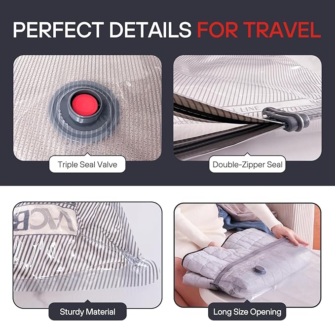 📢Last Day 60% OFF🔥[2026 Upgraded]  X7 Cordless Travel Vacuum Bag Set