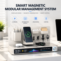Smart Desk Organizer 🧠 with Wireless Charging ⚡ & Smart Display 📊 | All-in-One Workspace Upgrade 🖥️