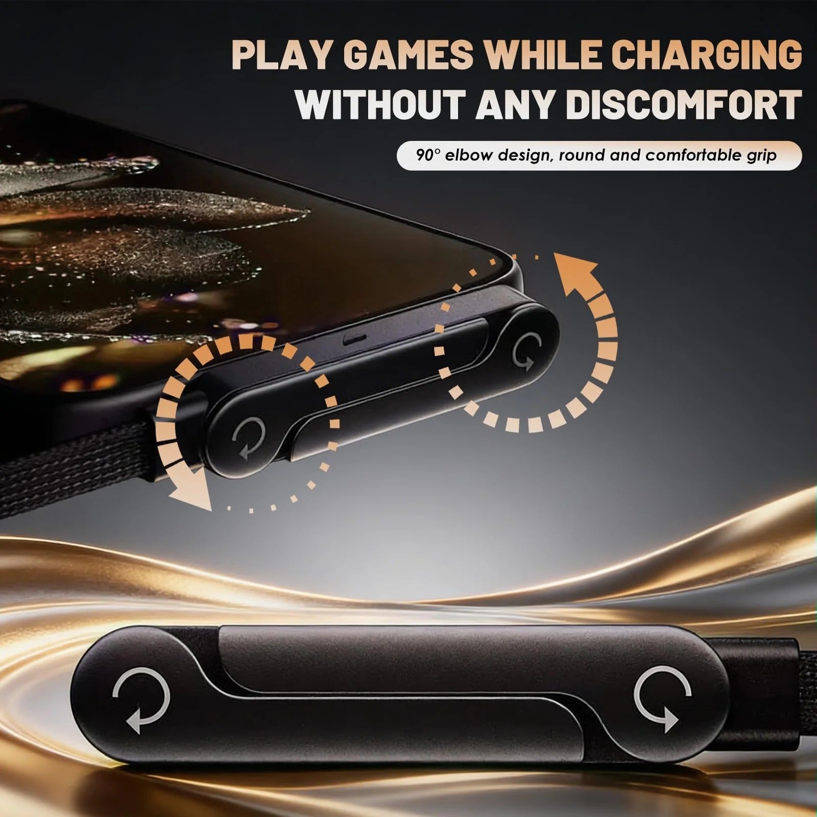 ⚡Official Authorized | MFi-Certified Cables🔥 2-in-1 Invisible Holder Charger Cable - 240W Fast Charging Cord with Built-In Phone Stand
